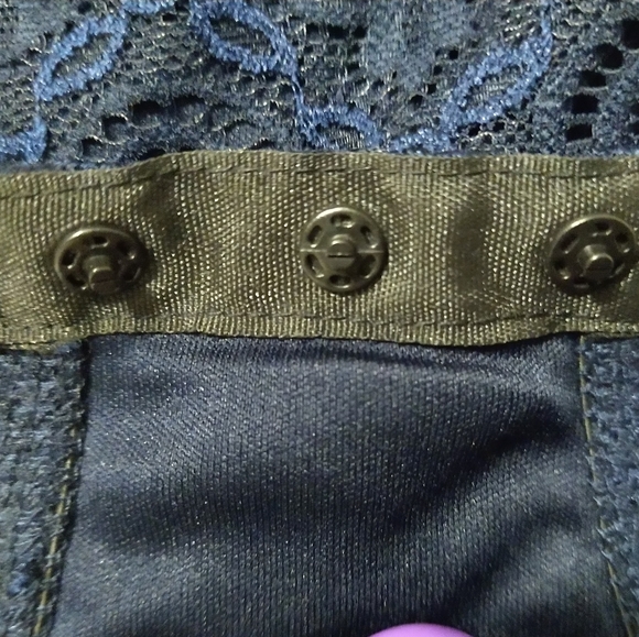 Xhilaration Long Sleeve Laced Bodysuit Shirt NWT - Picture 9 of 13